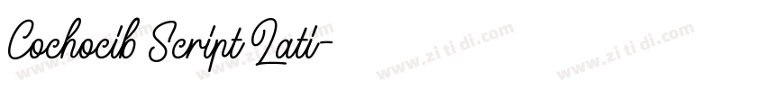Cochocib Script Lati字体转换